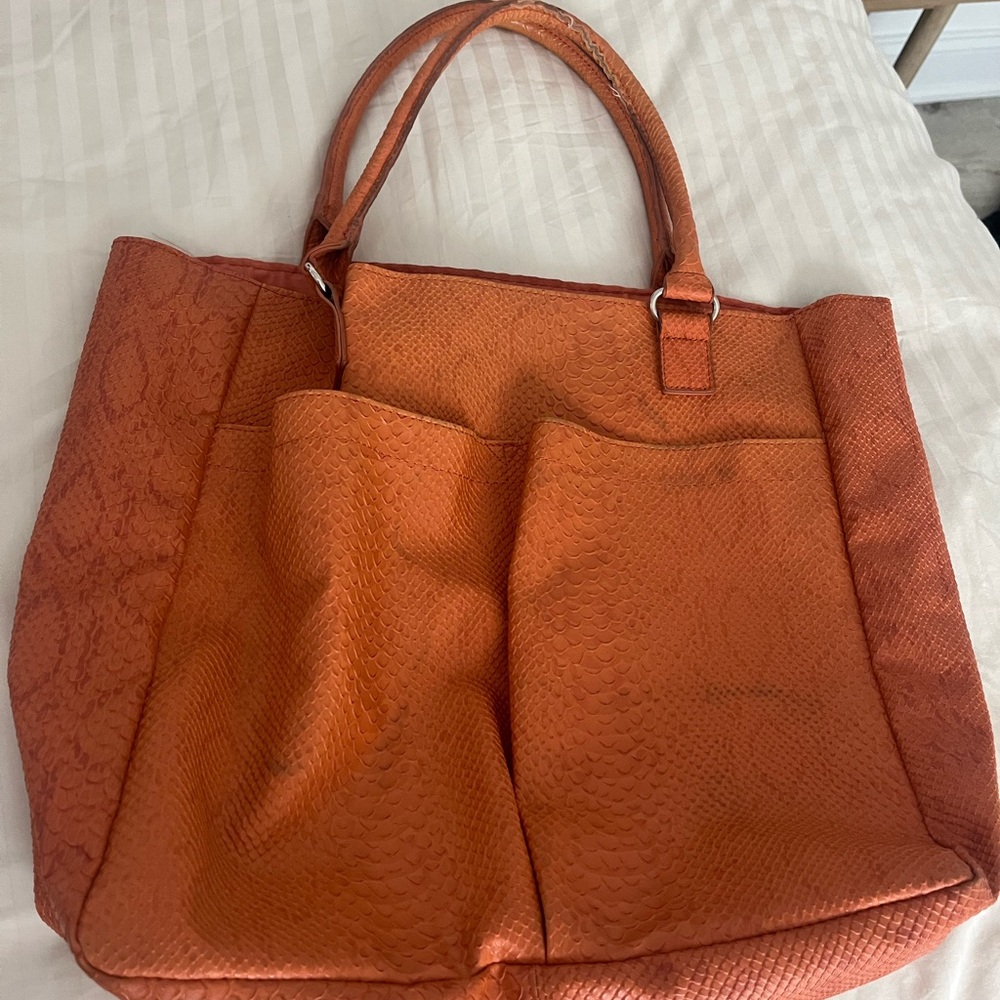 Elegant Orange Tote Bag
